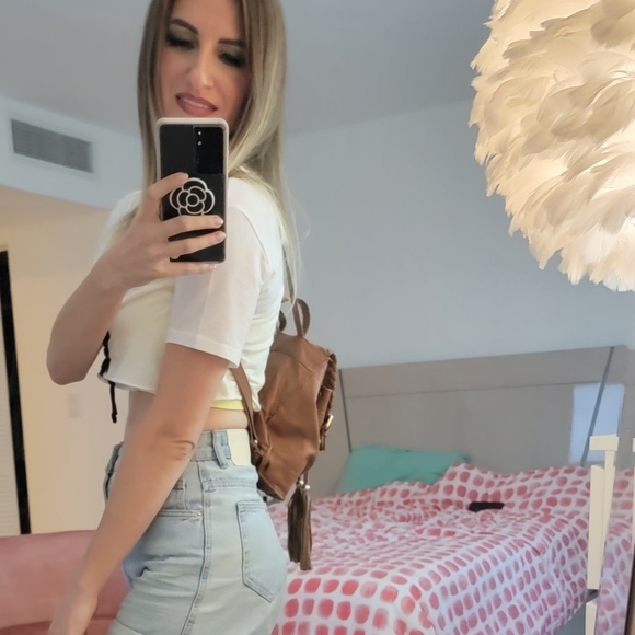 Leather Urbancode Brown Backpack in Vintage Style - Picture 3 of 8